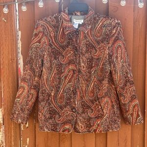 Coldwater Creek Multicolor Paisley Blazer